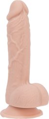 Фалоімітатор ADDICTION - Mark 7.5" Dildo With Balls, Beige